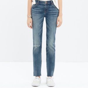 MADEWELL Alley Straight Crop Jeans